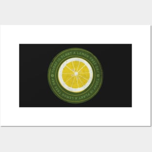 Today is Plant a Lemon Tree Day Badge Posters and Art